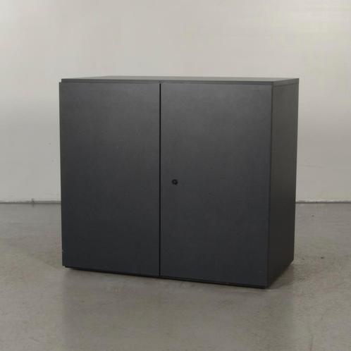 Klapdeurkast Officenow - Antraciet - 73,5 x 80 cm - Incl. 1, Huis en Inrichting, Kasten | Roldeurkasten en Archiefkasten, Ophalen of Verzenden