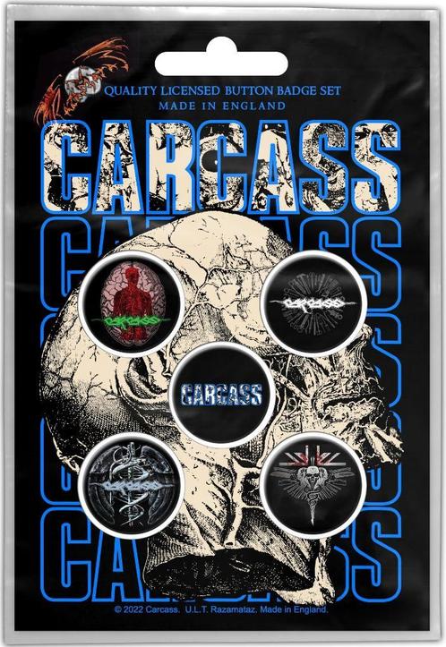 Carcass Button Necro Head officiële merchandise, Verzamelen, Muziek, Artiesten en Beroemdheden, Gebruiksvoorwerp, Nieuw, Ophalen of Verzenden