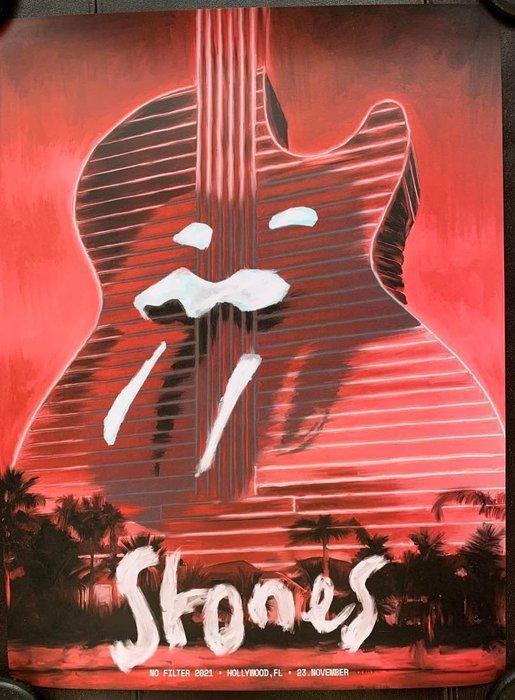 De Rolling Stones - No Filter Tour 2021 Hollywood Lithograph, Cd's en Dvd's, Vinyl Singles