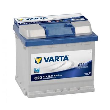 Varta C22 Blue Dynamic 12V 52Ah Zuur 5524000473132 Auto Accu