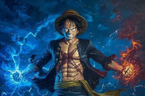 Canvas Fit - Alberto Ricardo - El Rugido del Héroe: Luffy, Spelcomputers en Games, Spelcomputers | Overige Accessoires
