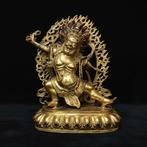 Vajrapani 33 cm / 4.5 kg - Verguld Brons - Tibet - 20e eeuw