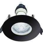 Dimbare IP65 LED inbouwspot - Bari - Mat Zwart - Brandwerend, Verzenden, Nieuw