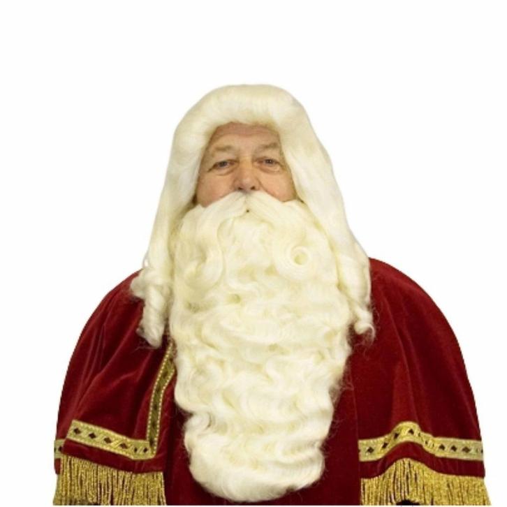 Luxe Sinterklaas baardset - Sinterklaas accessoires, Diversen, Sinterklaas, Verzenden