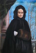 Sante Conti (1848-1904) - Ritratto di donna, Antiek en Kunst, Kunst | Schilderijen | Klassiek