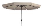 Madison stokparasol Syros luxe ecru 350 cm., Tuin en Terras, Parasols, Verzenden, Nieuw, Stokparasol