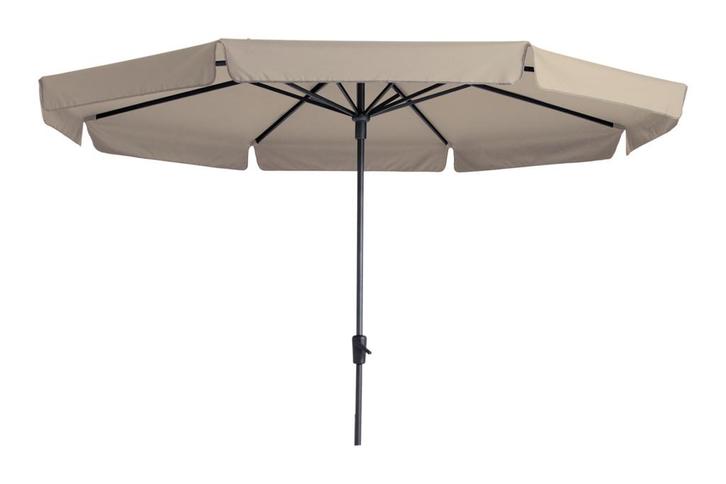 Madison stokparasol Syros luxe ecru 350 cm., Tuin en Terras, Parasols, Stokparasol, Nieuw, Verzenden