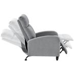 Verstelbare relaxfauteuil 102x60x92 cm stof lichtgrijs, Huis en Inrichting, Fauteuils, Verzenden, Nieuw