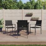 vidaXL 5-delige Tuinset poly rattan en staal, 4 zitplaatsen, Nieuw, Tuinset, Verzenden