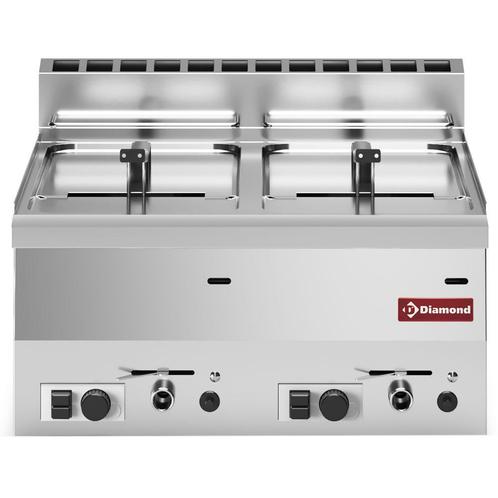 Diamond Pro 600 Horeca Friteuse | Gas | 2x 8L | Aftapkranen, Zakelijke goederen, Horeca | Keukenapparatuur, Nieuw in verpakking