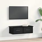 vidaXL Wandkast met lade Zwart Eiken 60 x 26 x 18,5 cm, Verzenden, Nieuw