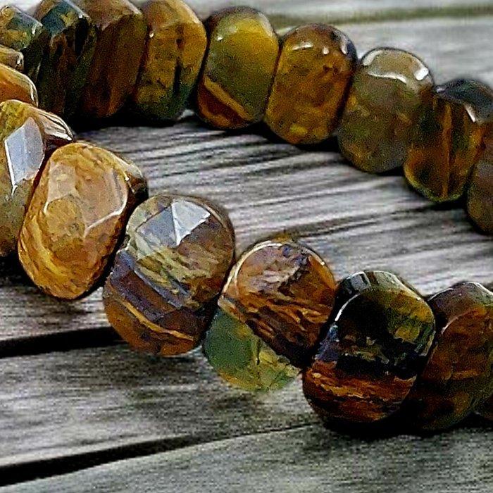 Piétersite bruin uit Namibië. Onbehandeld natuursteen., Verzamelen, Mineralen en Fossielen