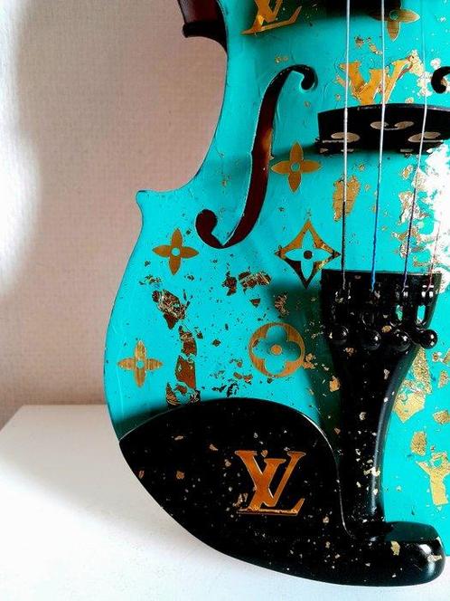 Jan Marti - Violin pop Louis Vuitton, Antiek en Kunst, Kunst | Schilderijen | Modern