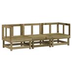 Loungeset Gecoat Hout | Tweedekansje Tuinmeubel, Tuin en Terras, Tuinsets en Loungesets, 5 zitplaatsen, Nieuw, Ophalen of Verzenden