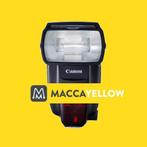 Canon Speedlite flitsers - bij MACCA yellow, Ophalen of Verzenden, Zo goed als nieuw, Canon, Kantelbaar