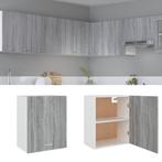 vidaXL Hangkast Lyon 50x31x60 cm bewerkt hout grijs sonoma, Huis en Inrichting, Keuken | Keukenelementen, Verzenden, Nieuw, Grijs