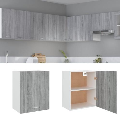 vidaXL Hangkast Lyon 50x31x60 cm bewerkt hout grijs sonoma, Huis en Inrichting, Keuken | Keukenelementen, Grijs, Nieuw, Verzenden