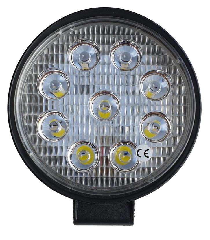 Werklicht rond | LED verstraler 9x3 = 27W | 10-30 Volt | 600, Auto-onderdelen, Verlichting, Nieuw, Verzenden
