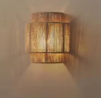 Henneptouw Wandlamp – Creatieve E27 Sfeerlamp voor Gang, Huis en Inrichting, Lampen | Wandlampen, Nieuw, Verzenden