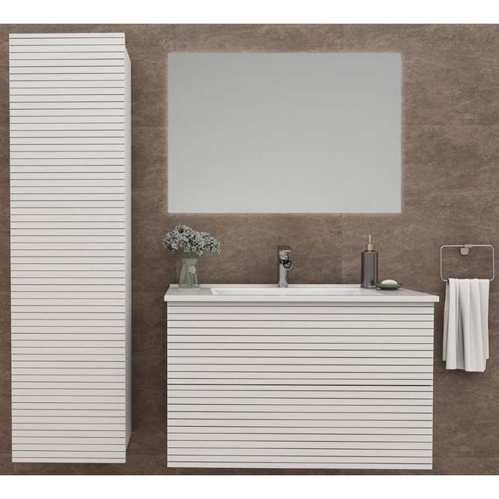 Badkamermeubel Elina Mat Wit 60CM (Badkamermeubels), Huis en Inrichting, Badkamer | Badkamermeubels, Nieuw, Ophalen of Verzenden