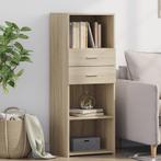 vidaXL buffetkast 45x42,5x124 cm bewerkt hout sonoma, Huis en Inrichting, Minder dan 50 cm, Verzenden, 100 tot 150 cm, Nieuw
