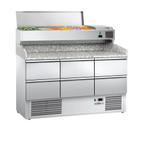 GGM Gastro | Pizza koelwerkbank ECO - 1400x700mm - met 6 |, Zakelijke goederen, Horeca | Keukenapparatuur, Verzenden, Nieuw in verpakking