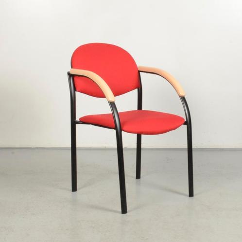 Vergaderstoel Frontseat - Rood - 4-poot onderstel, Huis en Inrichting, Bureaustoelen, Ophalen of Verzenden