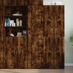 vidaXL buffetkast 45x42,5x185 cm bewerkt hout gerookt, Minder dan 50 cm, Verzenden, Nieuw, Minder dan 100 cm