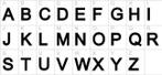 Alfabet Styropor Piepschuim letter - A letter styropor Arial