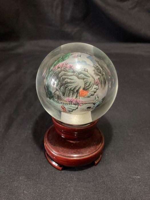Globe - 1980-1990 - Zeldzame globe en van binnen geschilderd, Antiek en Kunst, Curiosa en Brocante