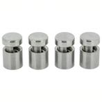 Afstandhouder zijgrip RVS 18x16mm (verpakt per 4 stuks), Nieuw in verpakking
