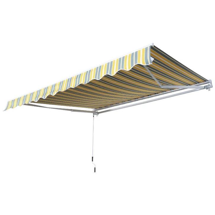 TRUUSK Knikarm Luifel Zonwering - Handslinger - Aluminium -, Tuin en Terras, Parasols, Nieuw, Verzenden