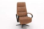 Relaxfauteuil Hitzum - relaxfauteuils - Cognac, Huis en Inrichting, Nieuw, Bruin, Stof
