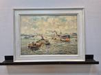 Evert Moll 1878-1955 - Maashaven, Antiek en Kunst, Kunst | Schilderijen | Klassiek