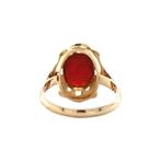 Gouden vintage ring met carneool 14 krt, Ophalen of Verzenden, Nieuw
