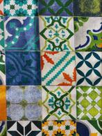 Mediteraans weefsel, mediterrane fantasie, vierkante, Antiek en Kunst