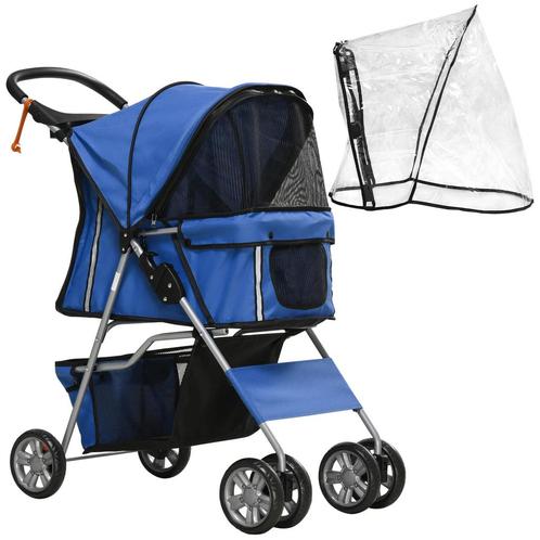 TRUUSK Hondenbuggy, Hondenwagen Met Regenhoes, Opvouwbare Ho, Dieren en Toebehoren, Honden-accessoires, Nieuw, Verzenden