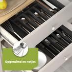 HI NATURE™ Uitschuifbaar Bestekbak met 8 Vakken - Besteklade, Ophalen of Verzenden, Zo goed als nieuw