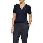 s.Oliver BLACK LABEL T-shirt met satijnen v-hals, Verzenden, Nieuw