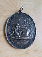 Nederland. Oval silver medal 1807, Leiden, Masonic lodge La, Postzegels en Munten, Munten en Bankbiljetten | Toebehoren