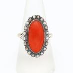 Ring - 14 karaat Geel goud, Witgoud Diamant (Natuurlijk) -, Sieraden, Tassen en Uiterlijk, Ringen, Nieuw