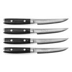 Yaxell Ran Steak Set 4-delig - VG10 Japans Damaststaal, Huis en Inrichting, Ophalen of Verzenden, Nieuw
