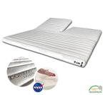 Topper NASA de luxe - SPLIT Bamboo - 180/200, Verzenden, Wit, Overige typen, Nieuw