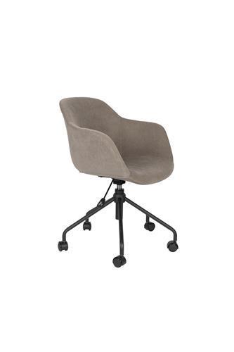 Bureaustoel - Adele - Grijs - Rib - House of Rebels, Huis en Inrichting, Stoelen, Nieuw, Verzenden