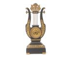 Liervormige Charles X schouwpendule, Huis en Inrichting, Woonaccessoires | Klokken, Gebruikt