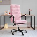 vidaXL Kantoorstoel verstelbaar fluweel roze, Verzenden, Nieuw