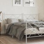 vidaXL Hoofdbord 180 cm metaal wit, Verzenden, Nieuw, Wit, Metaal