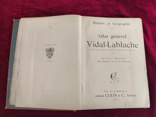 Vidal-Lablache - Atlas général Vidal-Lablache, histoire et, Antiek en Kunst, Antiek | Boeken en Bijbels