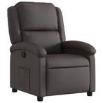 Fauteuil Echt Leer Donkerbruin | Retourdeal | Topcomfort!, Huis en Inrichting, Fauteuils, Ophalen of Verzenden, Nieuw, 75 tot 100 cm