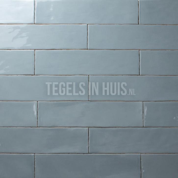 Equipe wandtegel masia baby licht blauw glans  7,5x30cm, Doe-het-zelf en Verbouw, Tegels, Wandtegels, Nieuw, 10 m² of meer, Keramiek